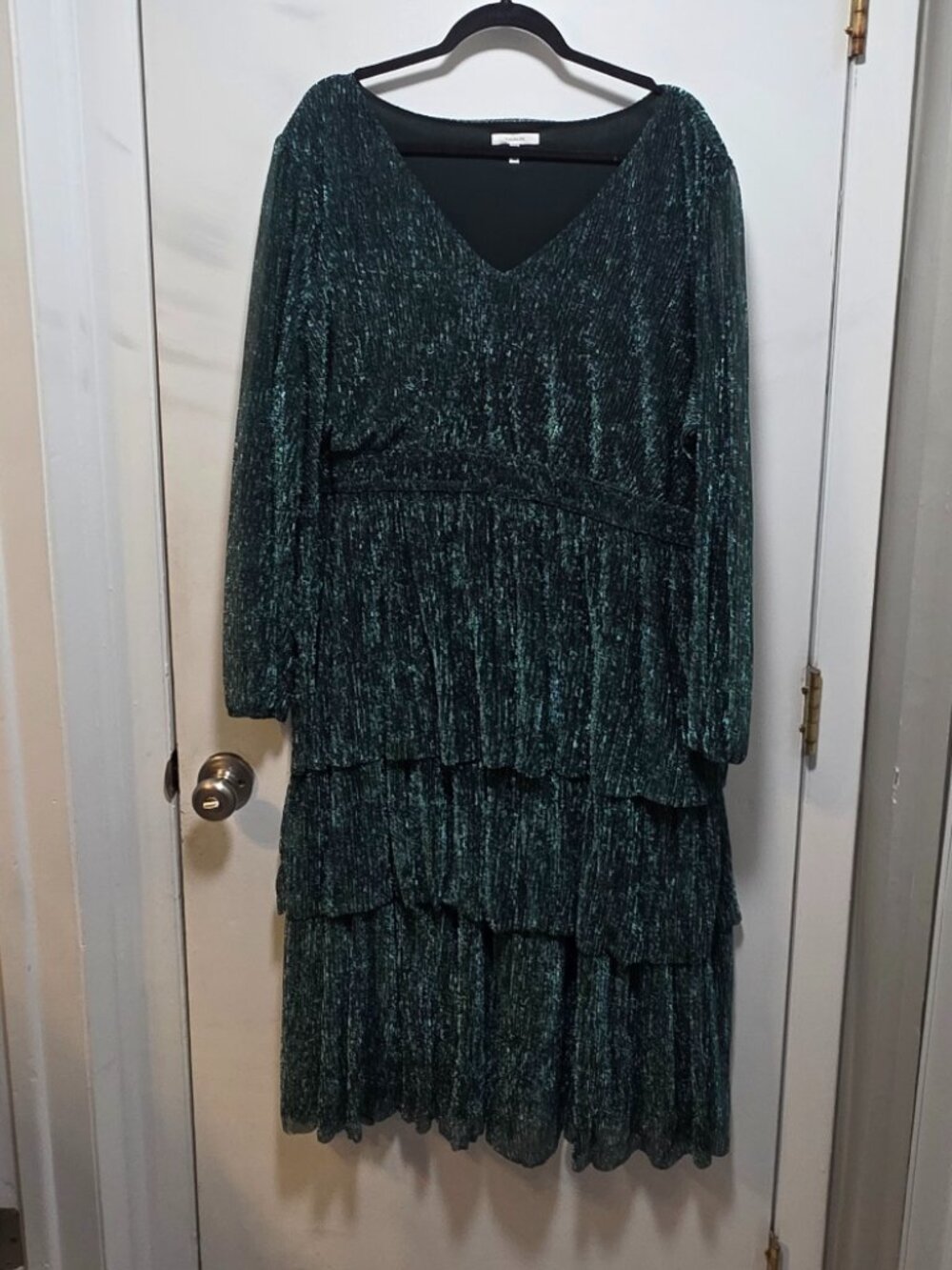 Worn Once Maurices Size 3x Green Dress